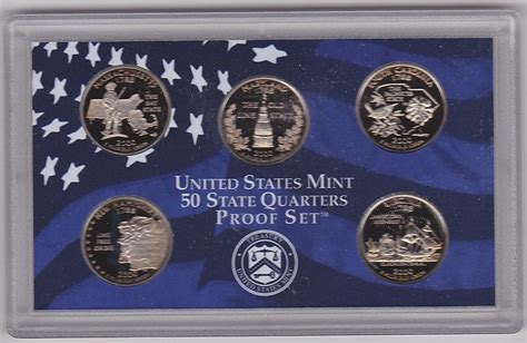2000 Us Proof State Quarters Set Has All Five Of The Us State Proof