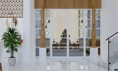 Stunning Pooja Room Door Designs With Glass Design Cafe