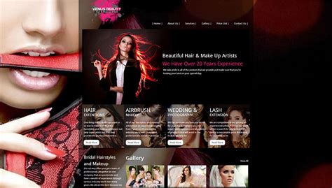 1416 49th avenue e, vancouver, bc v5p 1s3 get directions. Venus Beauty Hair & Make Up Website Design - Beauty Web Design