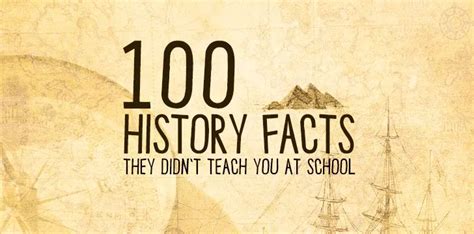 100 History Facts They Didnt Teach You At School The Fact Site