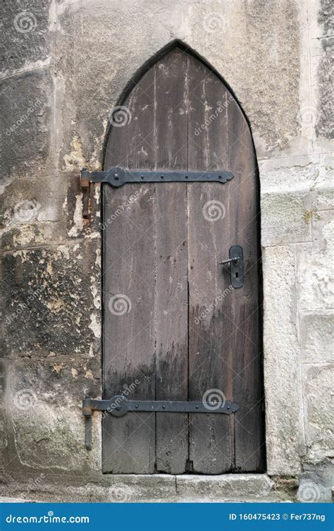Detailed View Of A Medieval Gothic Castle Door Stock Image Image Of