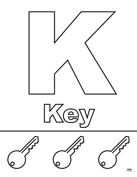 The Letter K Coloring Pages