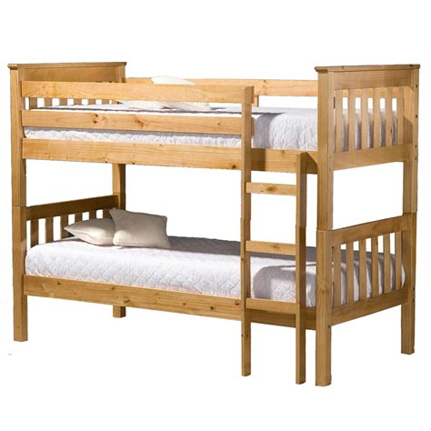 Portland Pine Wooden Bunk Bed