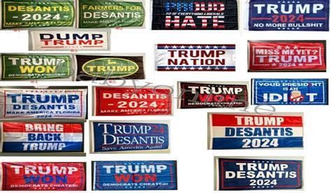 Donald Trump Flags 3x5 Ft 2024 Make America Great Florida Desantis Flag
