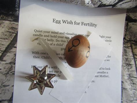 fertility spell egg fertility wish ritual wood egg etsy
