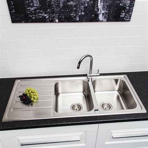 Below are the most common sink materials: Säuber Prima Kitchen Sink 2.0 Double Bowl Stainless Steel ...