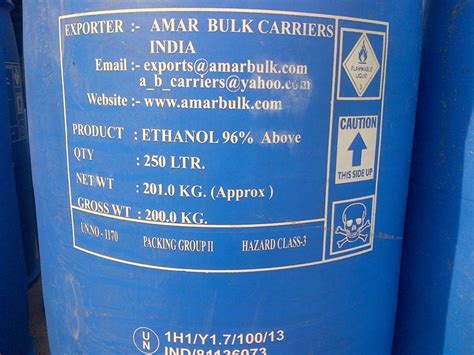 Buy Ethyl Alcohol Ethanol 96 And Above From Amar Bulk Carriers
