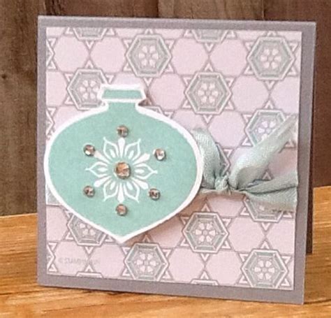 3 X 3 Card Using Winter Frost Dsp Stampin Up And Delightful