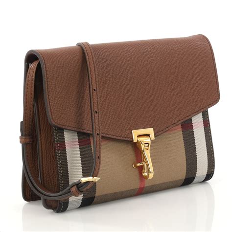 Buy Burberry Macken Crossbody Bag Leather And House Check 3096201