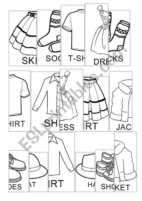 Clothes Paint Cut And Glue Esl Worksheet By Revorek