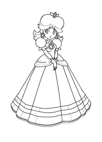 Download and print these super mario daisy coloring pages for free. Mario Bros. Princess Daisy coloring page | Free Printable ...