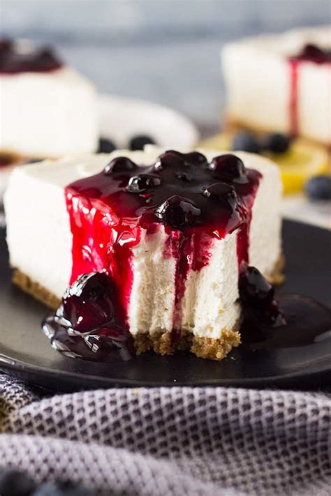 No Bake Lemon Blueberry Cheesecake Countryside Cravings
