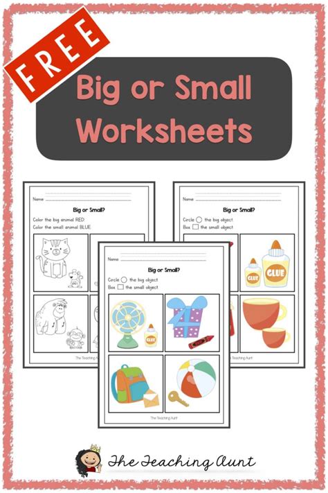 Big Or Small Worksheets Free Printable The Teaching Aunt