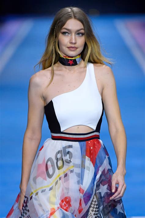 Gigi Hadid Hits The Racetrack For Tommy Hilfigers 2018 Milan Fashion