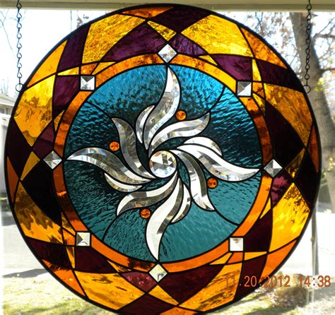 Round Stained Glass Panel Delphi Artist Gallery Stained Glass Stained Glass Windows