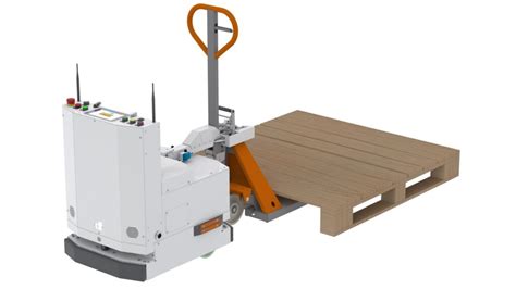 Automated Pallet Hand Jack Clamping Mechanism Using Df Mobile Robot