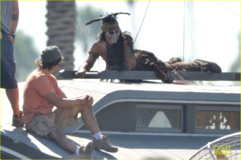 Johnny Depp Shirtless On Lone Ranger Set Photo 2724773 Johnny Depp Shirtless Photos