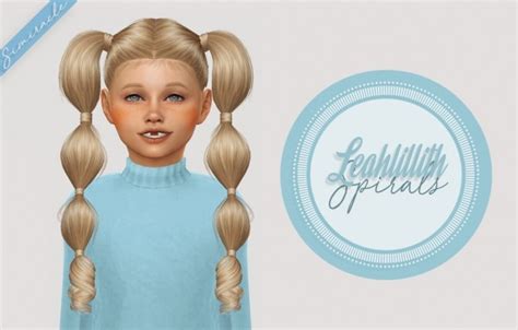 Leahlillith Spirals Hair Kids Version At Simiracle Sims 4 Updates