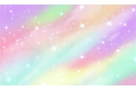 Rainbow Unicorn Background Mermaid Glittering Galaxy In Pas 967177