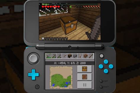 El juego preinstalado es minecraft: Minecraft llega a la nueva Nintendo 3DS