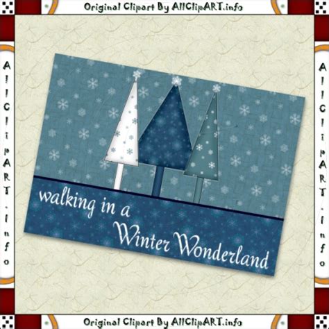 Winter Wonderland Printable Card Front
