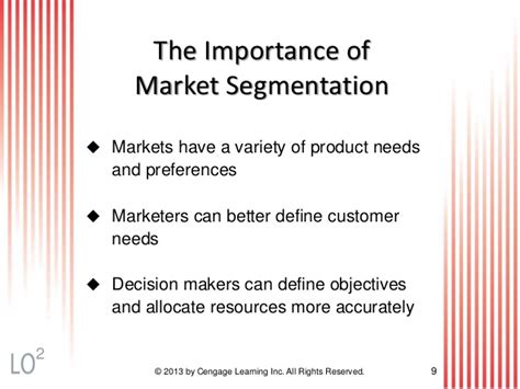 Examples of such division are nations, states when you understand the importance of market segmentation, you begin to appreciate the value of precise marketing campaigns. Chapter 8 Segmenting and Targeting Markets 2014