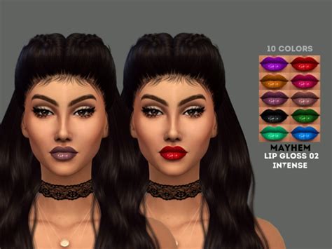 Lip Gloss 02 Intense By Natalimayhem At Tsr Sims 4 Updates