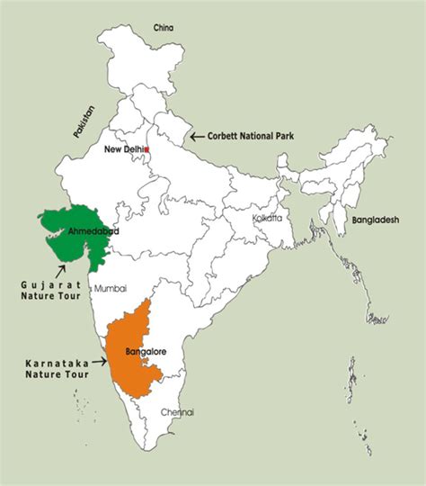 National Parks Map Of India