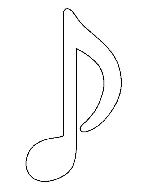 Printable Musical Note Template