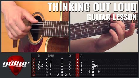 Thinking Out Loud guitar lesson with animated tabs ★ Ed Sheeran - YouTube