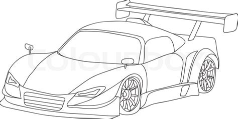 Sports Car Drawing Outline At Paintingvalley Com Explore