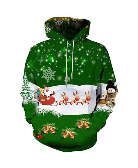 Santa Claus Is On The Road In Christmas Eve Hoodies 3d Sweatshirts Men Women Hoodie Print Couple