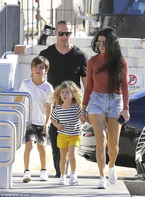 Kourtney Kardashian Shows Off Her Trim Thighs In Daisy Dukes At Lunch