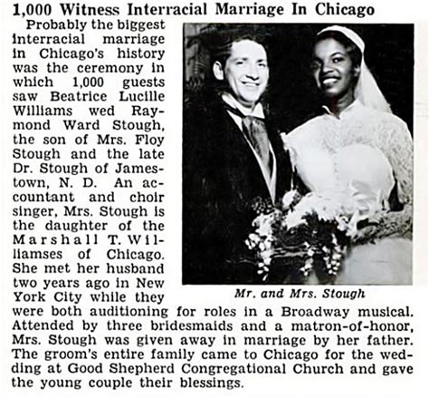 Raymond Stough And Beatrice Williams Wed In Chicago With 1000 Guest Jet