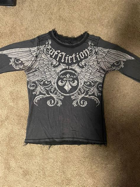 Affliction Affliction Reversible Long Sleeve Thermal Shirt Grailed