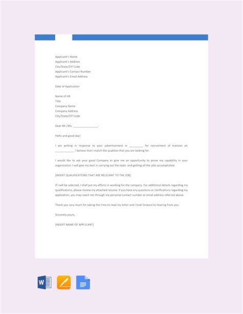 Take cues from these job application letter samples to get the word out. Resume Format For Fresh Graduate Hrm