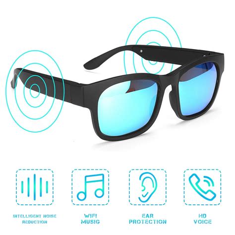 Smart Glasses Bluetooth Waterproof Sunglasses Open Ear Audio Sunglasses Speaker For Outdoor