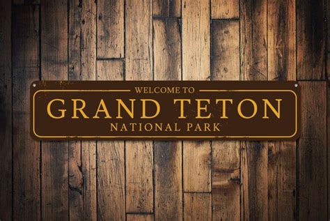 Welcome National Park Sign Personalized Destination Sign