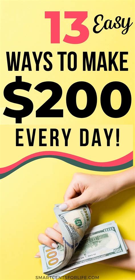 There are so many ways to make money as a 13 year old that i have only scratched the surface with over 200 ideas. How to Make $200 in One Day (TOP Best Ideas for 2021) | Budgeting money, Debt payoff plan ...
