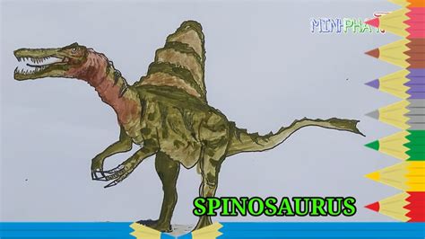 TẬp VẼ KhỦng Long Spinosaurus How To Draw Spinosaurus Dinosaur Youtube
