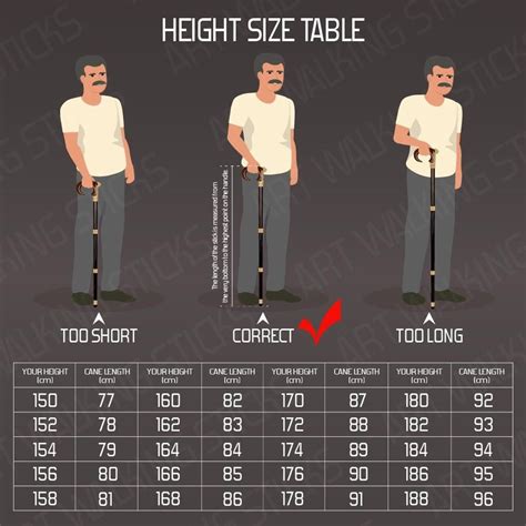 Artwalkingsticks How To Determine Your Cane Or Stick Size Etsy