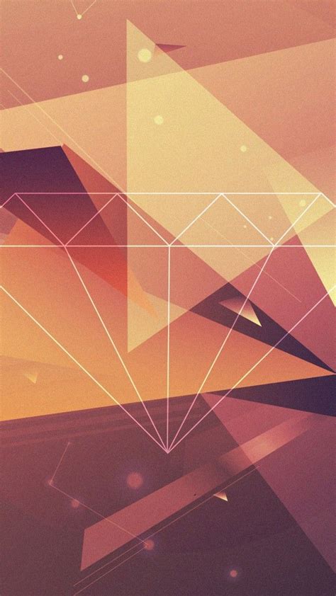 Polygon 4k 5k Wallpaper Diamond Lines Brown Yellow Triangles