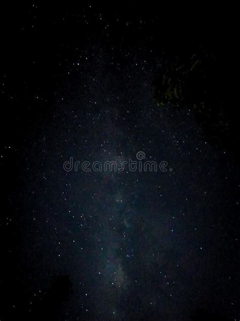 A Beautiful Night Sky With A Milky Way Stock Image Image Of Space