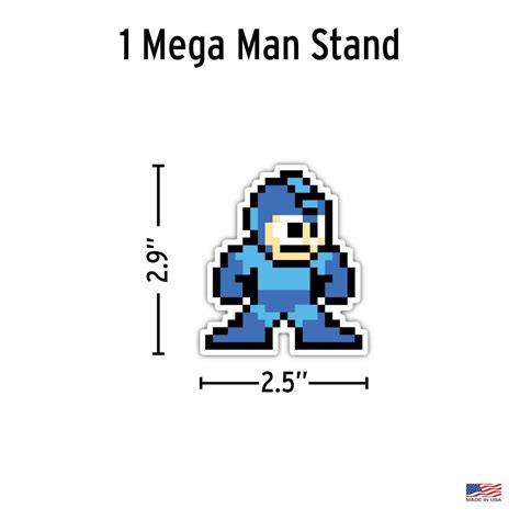 Megaman Retro Arcade 8 Bit Decals Mega Man Sticker Vehicle Decal