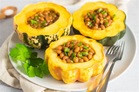 If you are interested in learning more about winter squash and its' many varieties, check my winter squash article. Barbecued or Baked Stuffed Acorn Squash Recipe