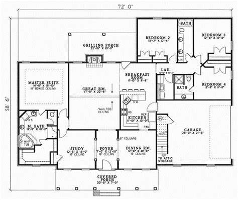 Floor Plan 4 Bedroom 3 Bath Earthium