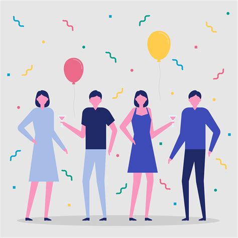 People Celebrating Party Vector Illustration 247361 Vector Art At Vecteezy