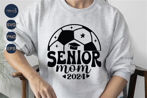Senior Soccer Mom 2024 Svg Png Sublimati Gráfico Por Millionair3