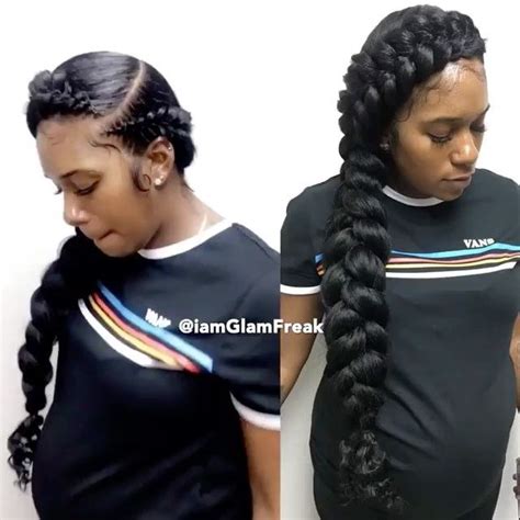 You can make the cornrows, micro braids, box braids, fishtail braids, twist style, among others. Jumbo fishtail braid By @iamglamfreak | African braids ...