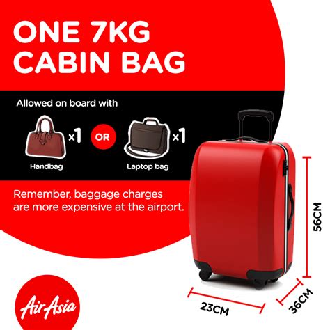 Read about cabin baggage allowance and limitations on board. AirAsia on Twitter: "Don't forget: the cabin baggage ...